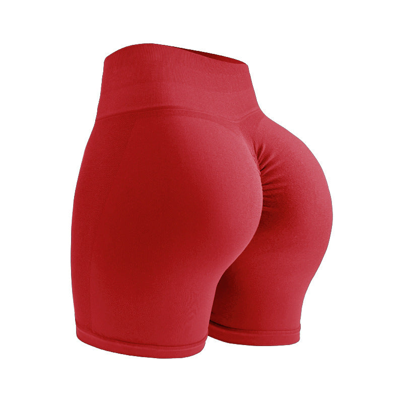 yoga shorts Peach Hip lifting tight seamless fitness shorts
