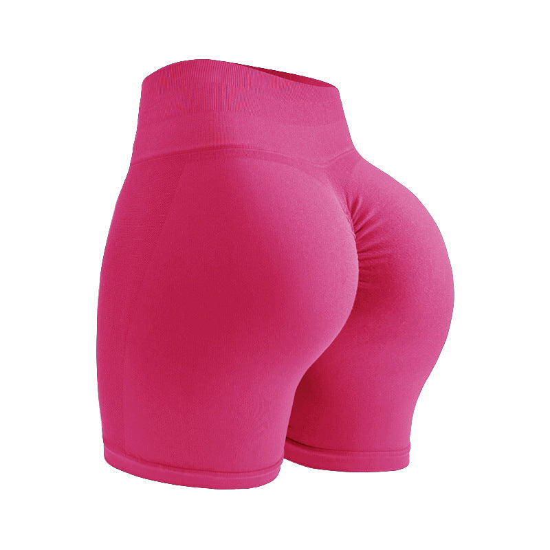 yoga shorts Peach Hip lifting tight seamless fitness shorts