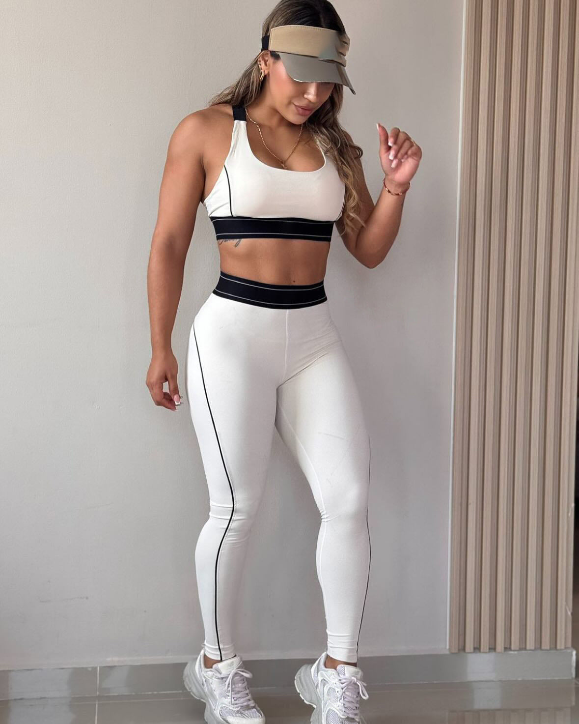 Yoga Sleeveless Push-Up Sports Vest High-Waisted Fitness Set