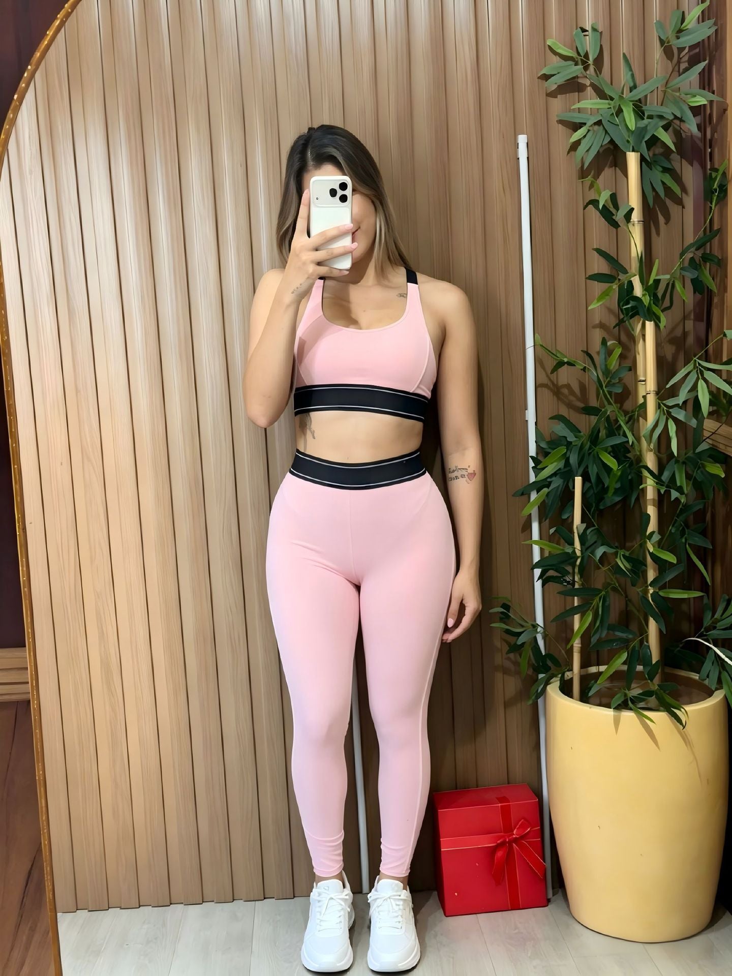 Yoga Sleeveless Push-Up Sports Vest High-Waisted Fitness Set