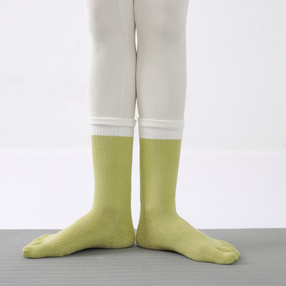 Yoga Socks Anti-Slip Five-Toe Cotton Fitness Socks