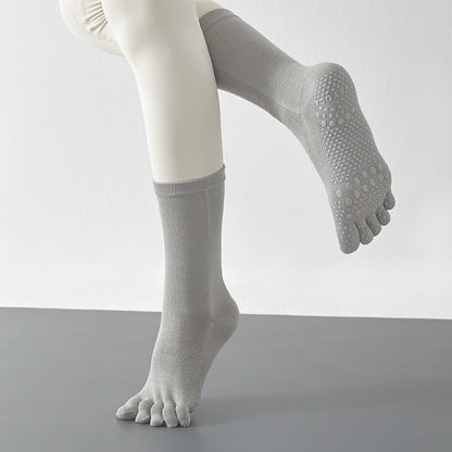 Yoga Socks Anti-Slip Five-Toe Cotton Fitness Socks