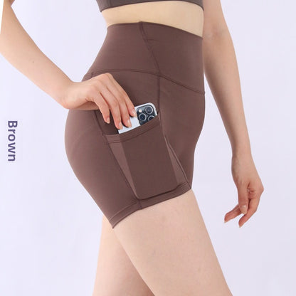 Yoga Sports Shorts High Waist Quick Dry Athletic Pants