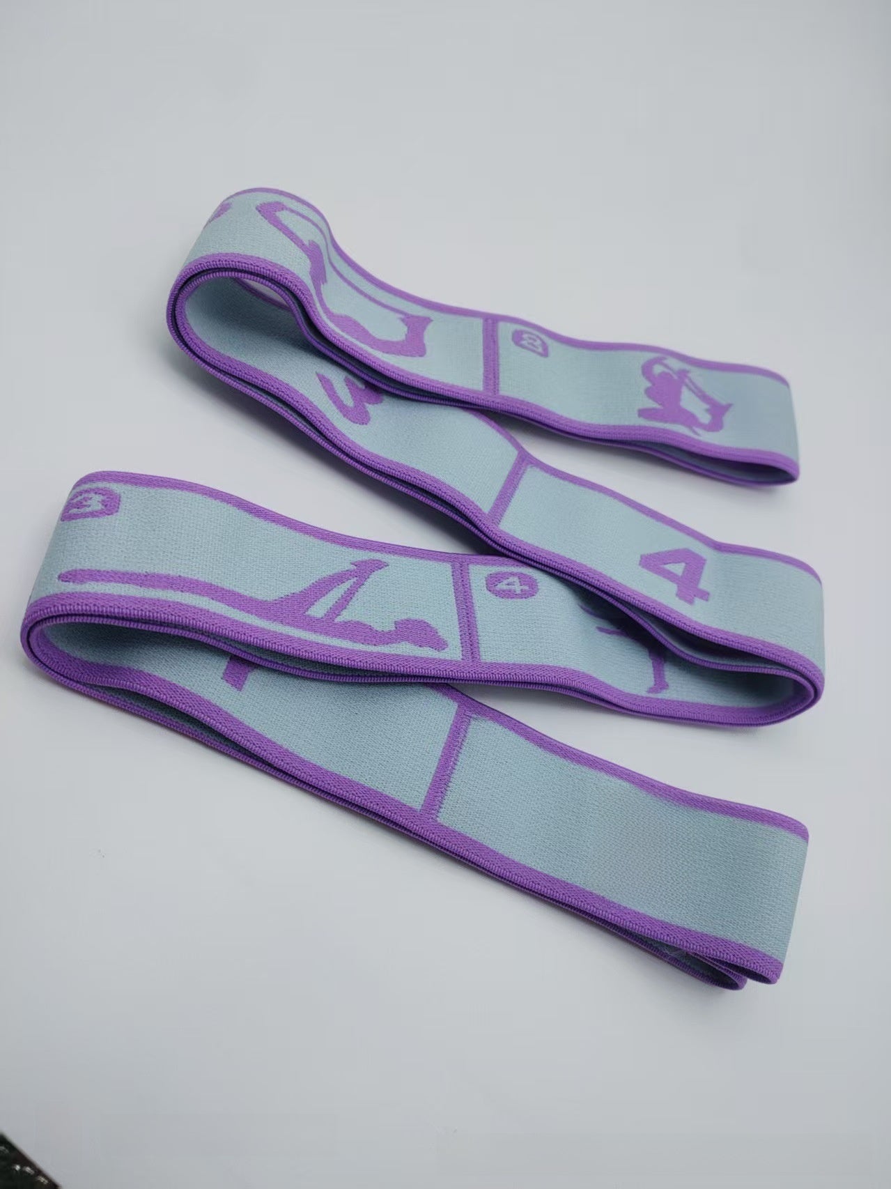 Yoga Stretch Band with Numerical Segments for Fitness Training