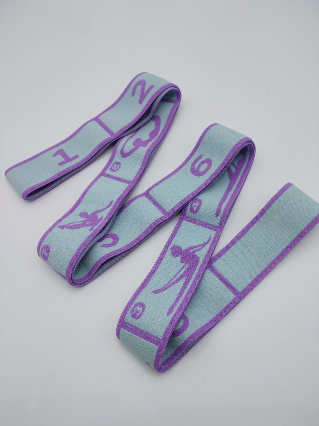 Yoga Stretch Band with Numerical Segments for Fitness Training