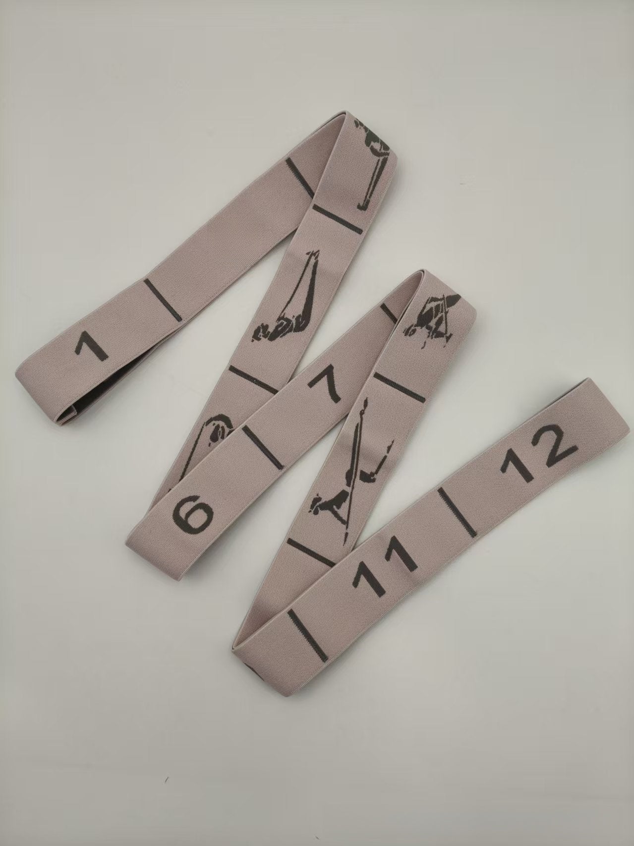 Yoga Stretch Band with Numerical Segments for Fitness Training