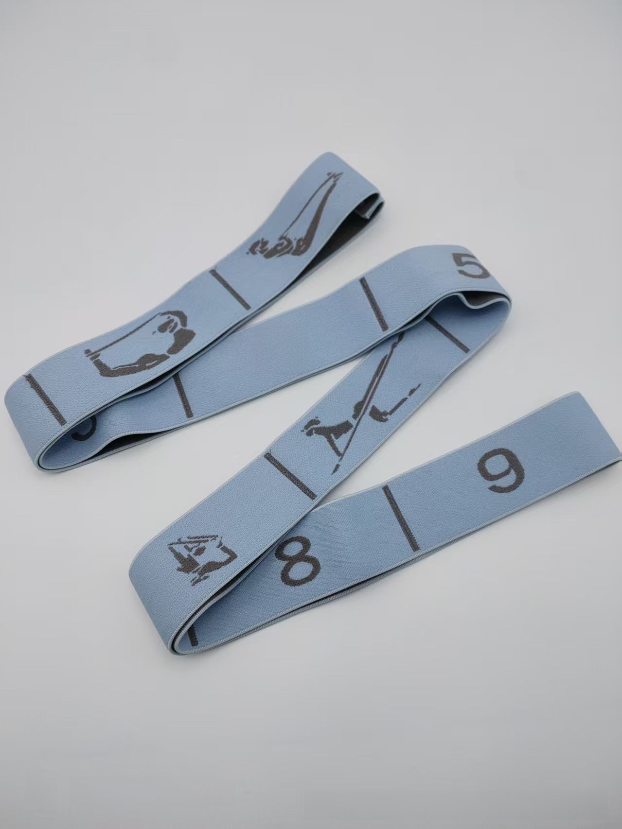 Yoga Stretch Band with Numerical Segments for Fitness Training