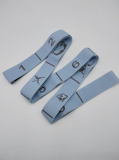 Yoga Stretch Band with Numerical Segments for Fitness Training