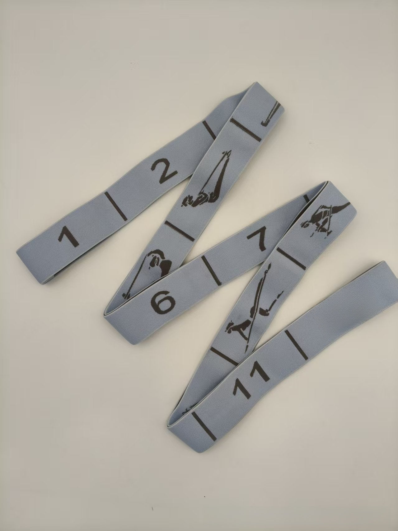 Yoga Stretch Band with Numerical Segments for Fitness Training