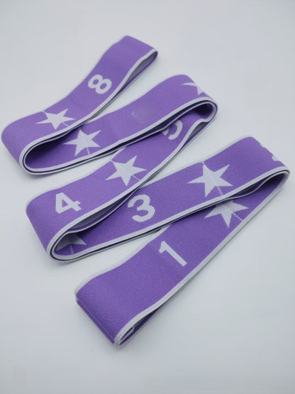 Yoga Stretch Band with Numerical Segments for Fitness Training