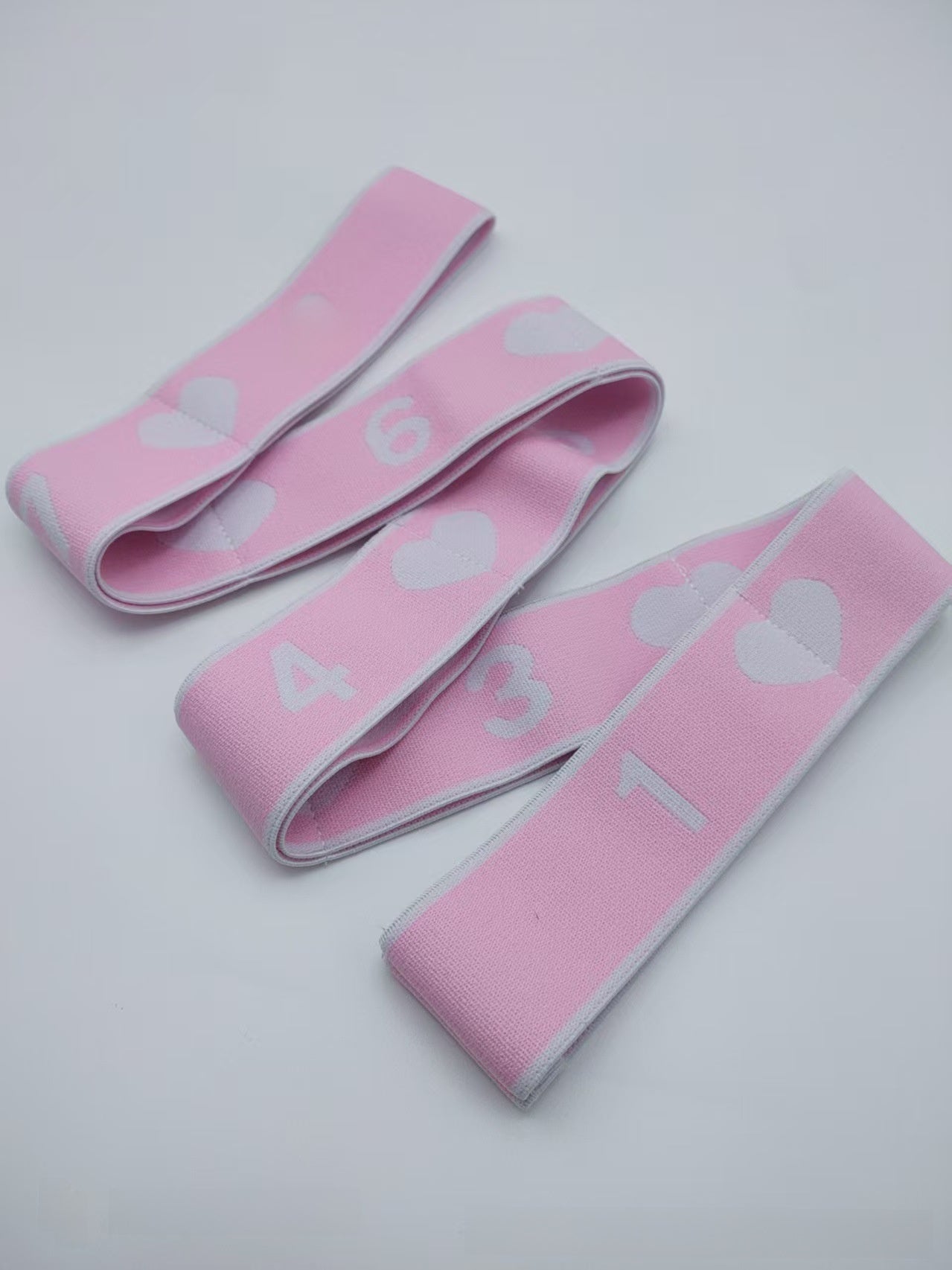 Yoga Stretch Band with Numerical Segments for Fitness Training