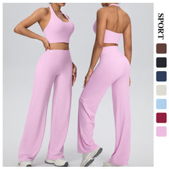Chest Strap Bra + Pant Set Chestnut