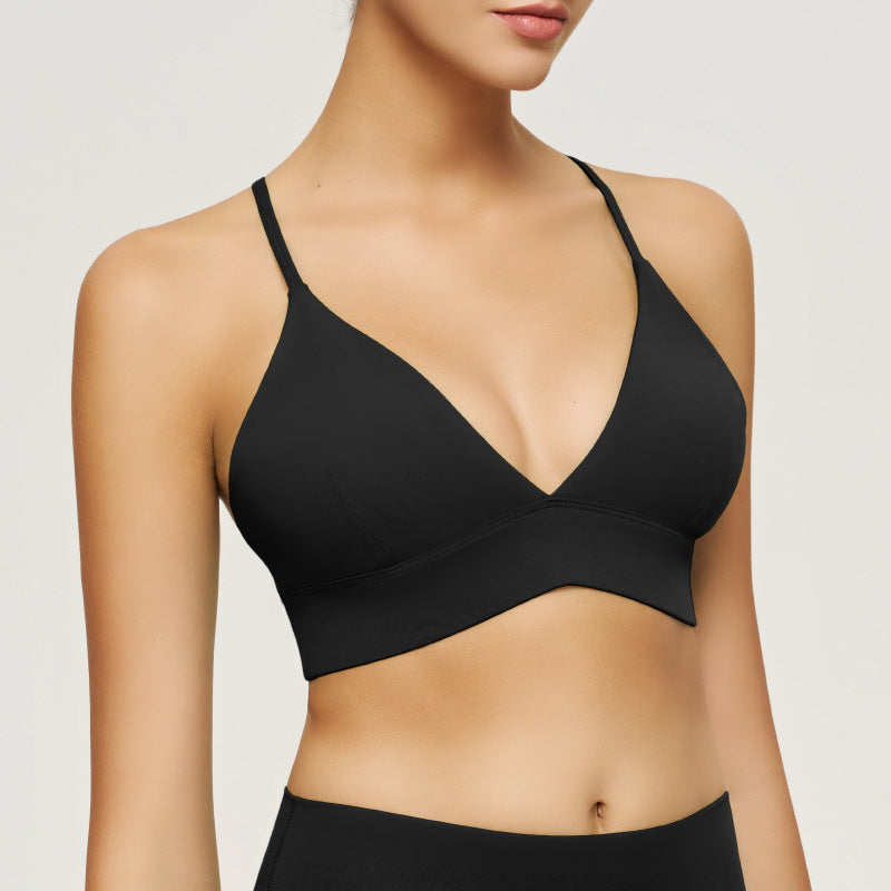 Yoga tank top with straps