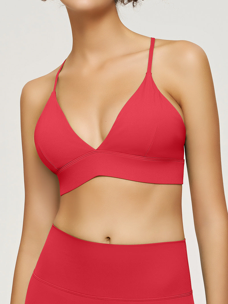 Yoga tank top with straps