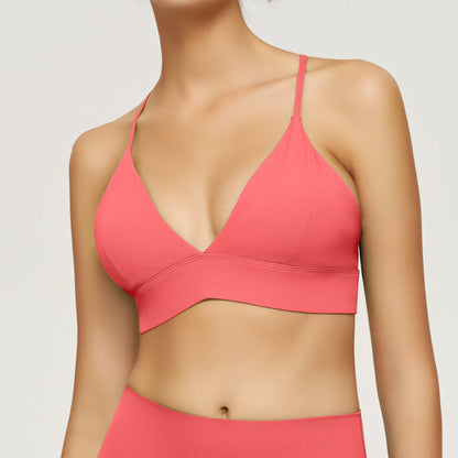 Yoga tank top with straps