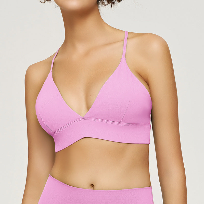 Yoga tank top with straps