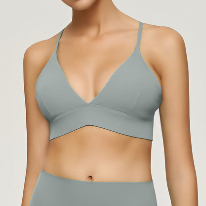 Yoga tank top with straps