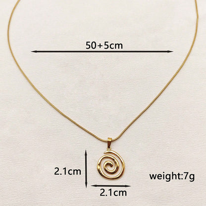 Youda Sun Swirl Hip-Hop Retro Necklace
