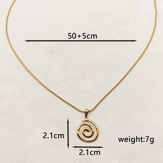 Youda Sun Swirl Hip-Hop Retro Necklace