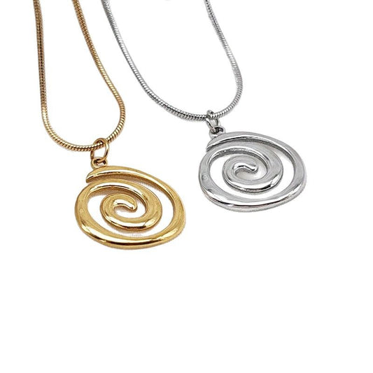 Youda Sun Swirl Hip-Hop Retro Necklace