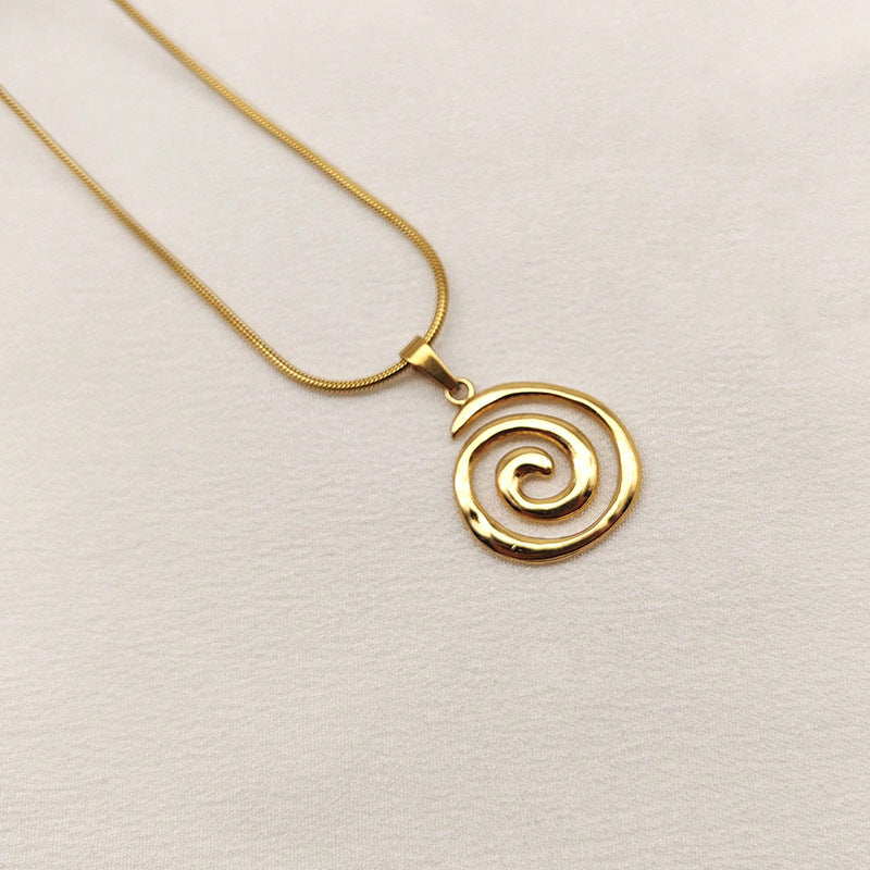 Youda Sun Swirl Hip-Hop Retro Necklace