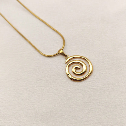 Youda Sun Swirl Hip-Hop Retro Necklace