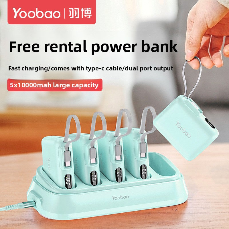 Yubo Shared Power Bank with Built-in Cable