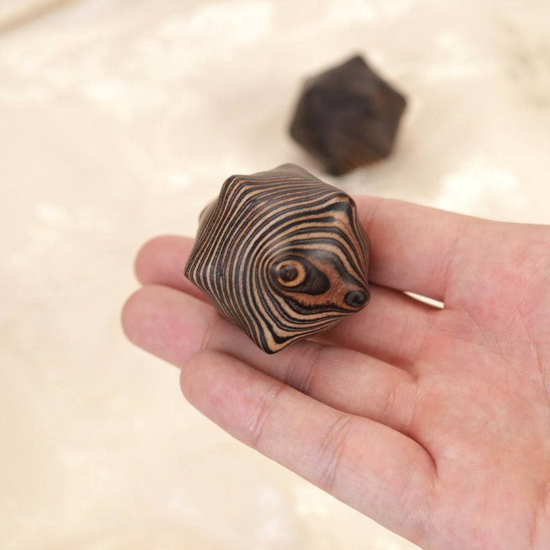 Zebra Wood Massage Ball
