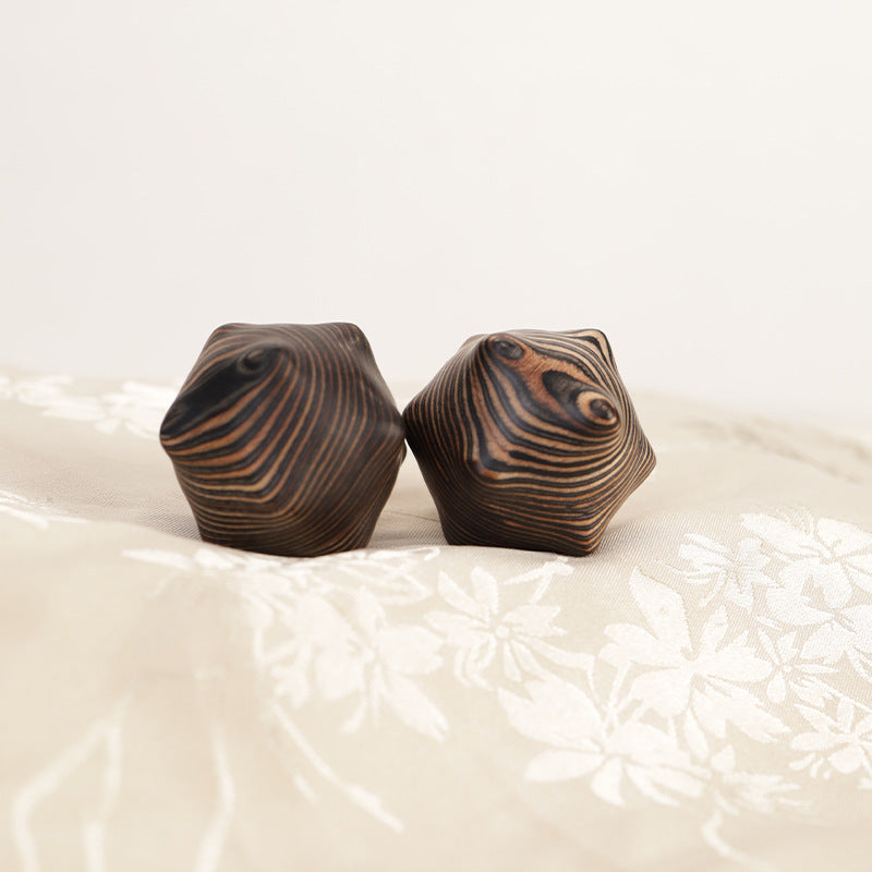 Zebra Wood Massage Ball