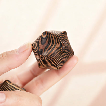 Zebra Wood Massage Ball