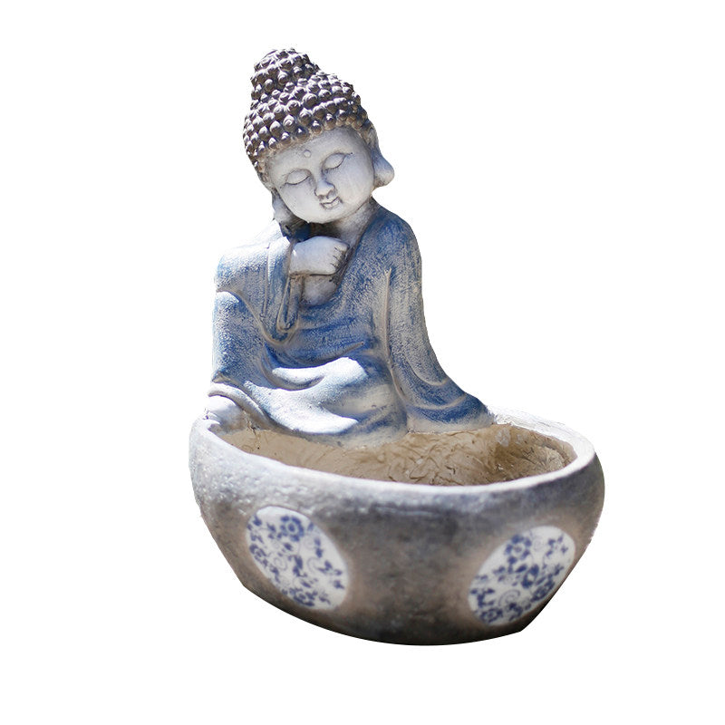 Zen Buddha Statue Flower Pot
