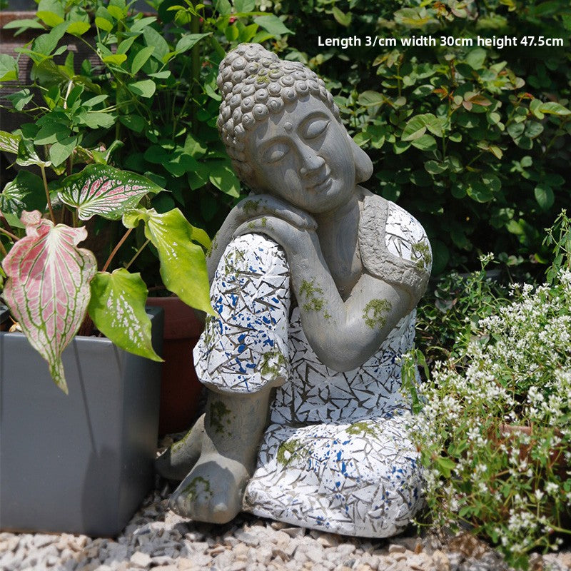 Zen Buddha Statue Flower Pot