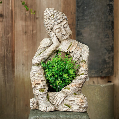 Zen-inspired Buddha statue courtyard decoration