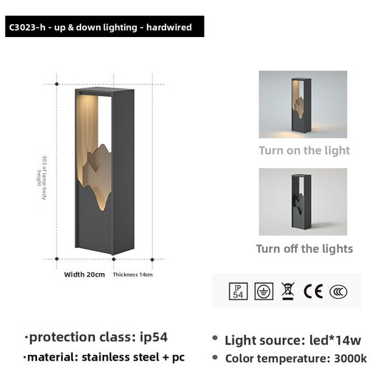 Zen-inspired landscape lights