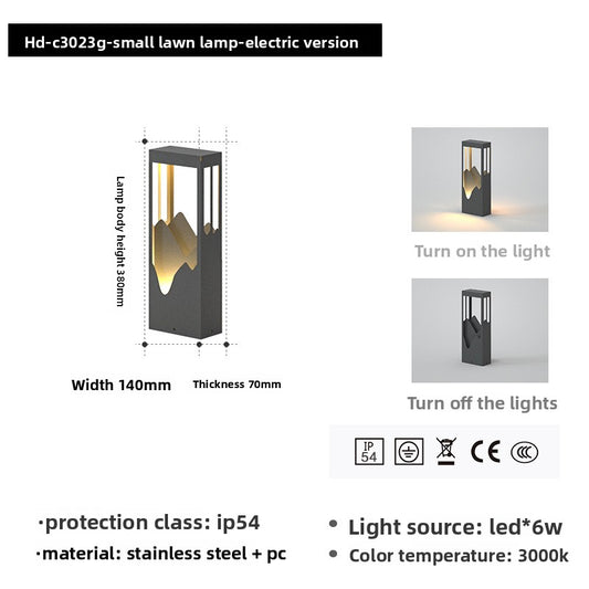 Zen-inspired landscape lights