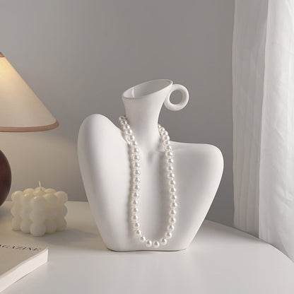 Zen-style human body art vase