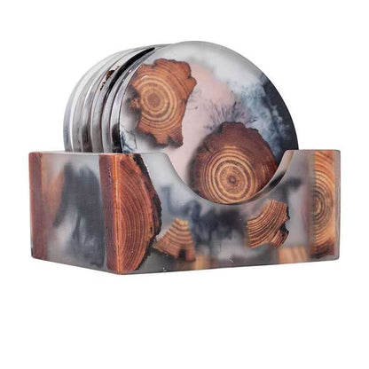 Zen Style Resin Coaster Set