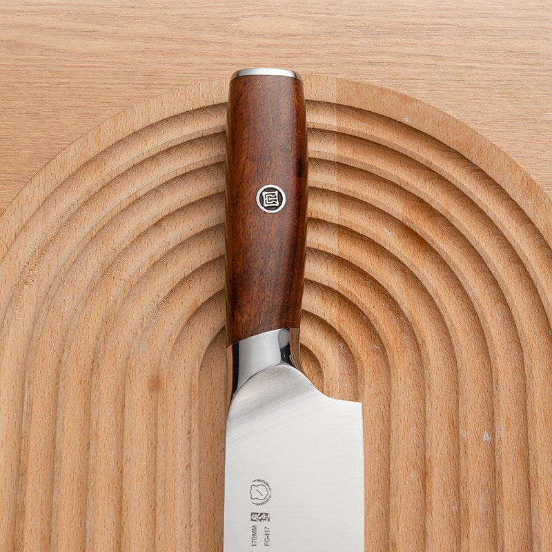 Zhang Xiaoquan Wooden Handle Kitchen Knife Set with Sharp Stainless Steel Blades