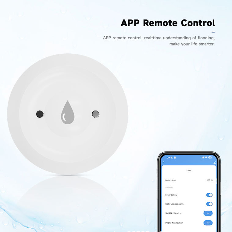 ZigBee Water Leak Detection Sensor with Smart Alarm