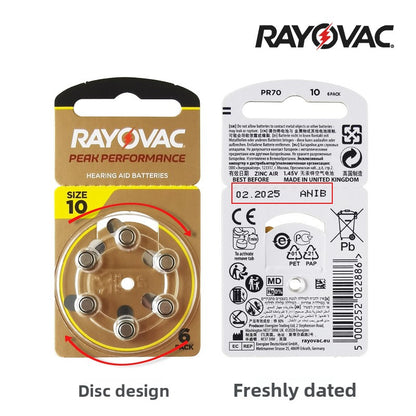 Zinc Air Hearing Aid Battery A10