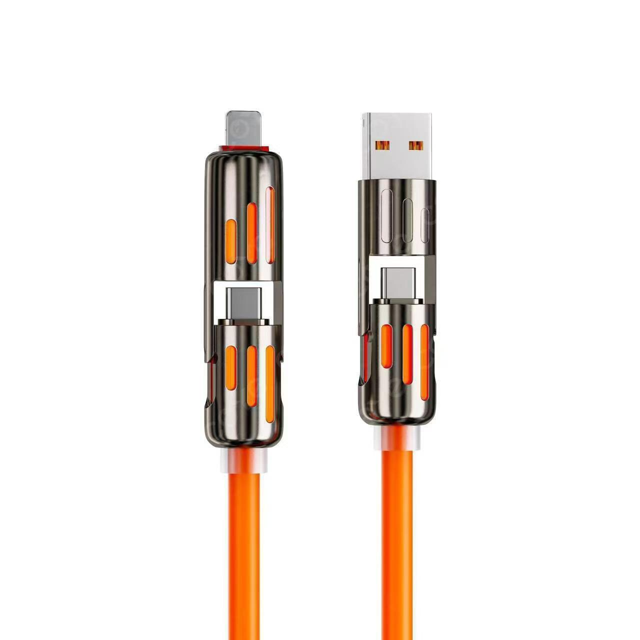 Zinc alloy fast-charging data cable