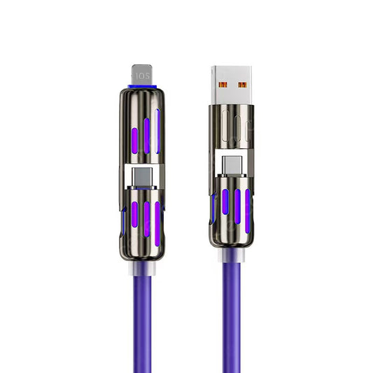 Zinc alloy fast-charging data cable