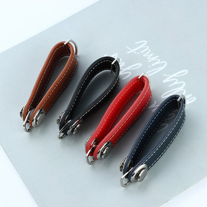 Zinc Alloy Leather Keychain