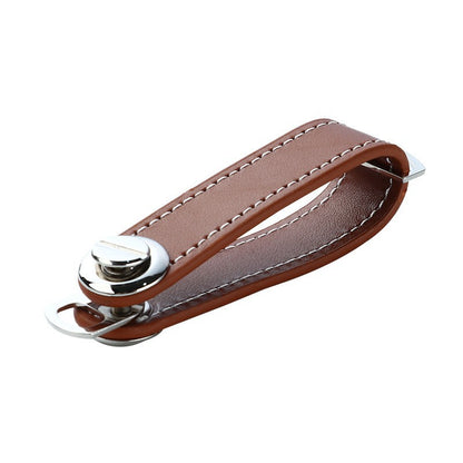 Zinc Alloy Leather Keychain