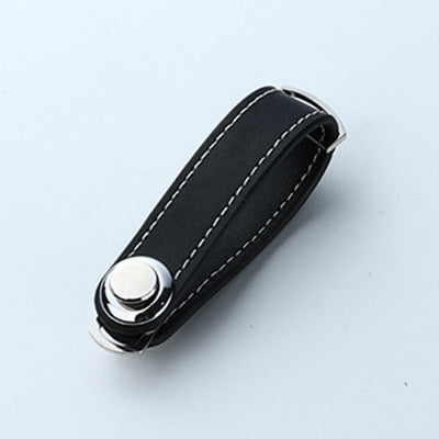 Zinc Alloy Leather Keychain