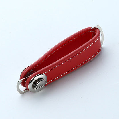 Zinc Alloy Leather Keychain