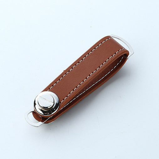 Zinc Alloy Leather Keychain