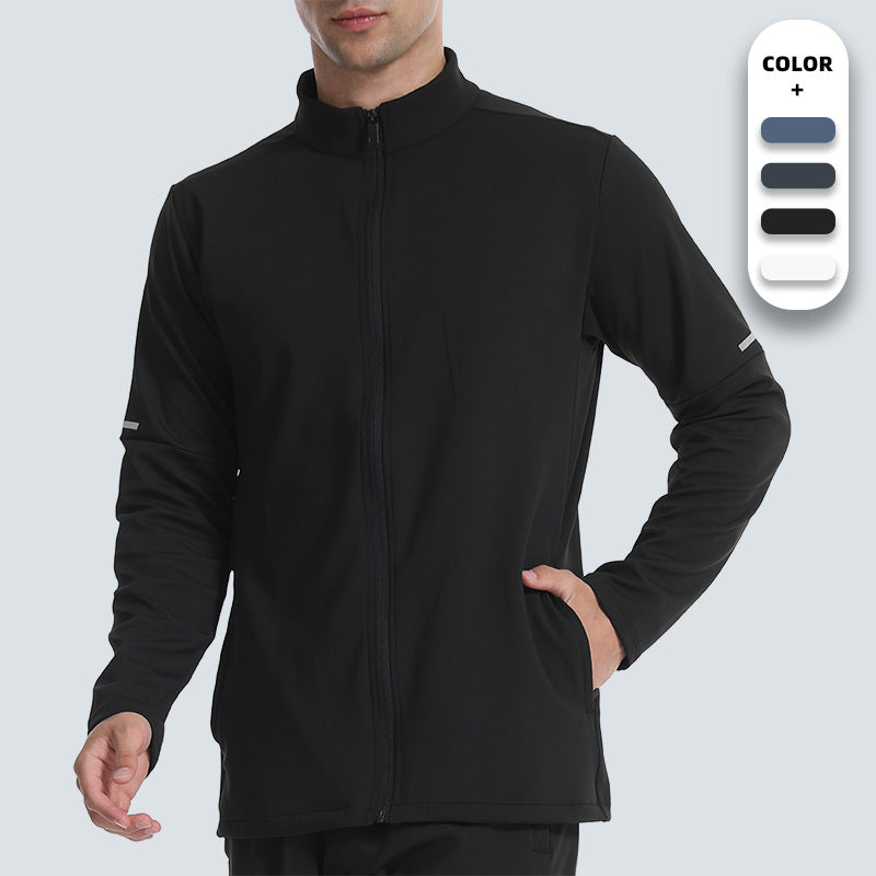 Zipper cardigan stand-up collar hoodie