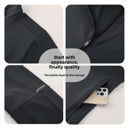 Zipper cardigan stand-up collar hoodie