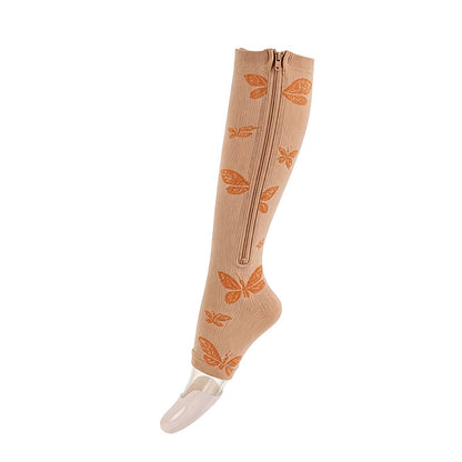 Zipper Compression Sports Socks